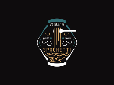 Italian Spaghetti cool logo good design great inspiration italian food italian restaurant logo creation logo design pasta