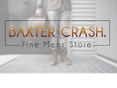 Baxter & Crash Fashion store logo adobe illstrator branding clean design identity lettering logo logo design logodesign logotype type typography vector