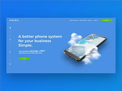 Havex - website design landing page ui website design