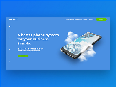 Havex - website design landing page ui website design
