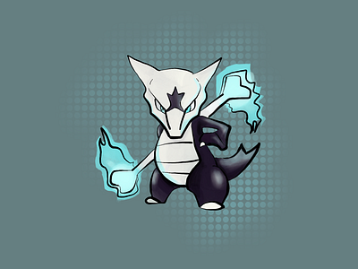 Alolan Marowak alolan art design app gaming illustration illustration design marowak nintendo pokemon pokemongo sun and moon video games