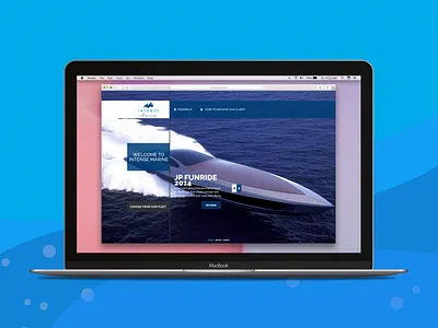 Intense Marine - Landing landing landing page leisure marine minimalist reservation speedboat ui ux website