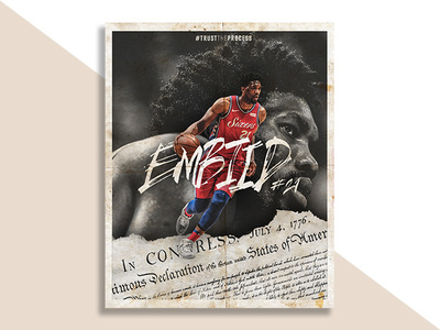 Trust The Process 76ers basketball embiid fun graphic nba sixers