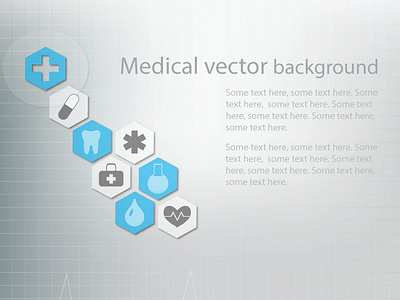 Medical Background abstraktní pozadí design ikona ilustrace medicine vector bacground pozadí vektor