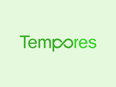 Tempores wordmark brand branding corporate custom design indentity modern type typography wordmark