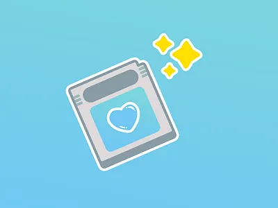 Ode to the cartridge branding cartridge cute game gameboy icon vector video game