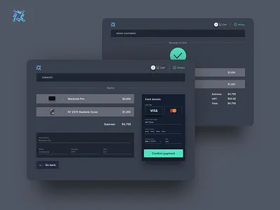 Checkout and Order Confirmation - checkout daily design dashboard desktop design ecommerce order pay receipt shop uiux website
