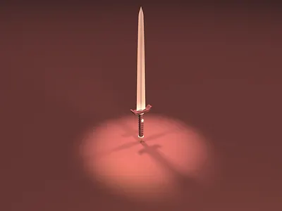 Glory 3d 3dfordesigners c4d cinema4d diamond games illustration model render ruby sword swords