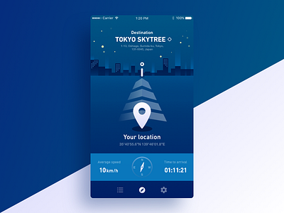 Location Tracker - Daily UI 020 dailyui design location tracker mobile screen ui