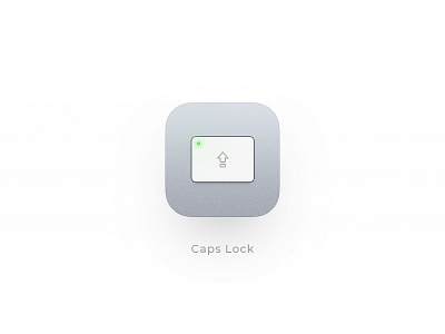 Caps Lock Icon apple icon industrial design ios12 keyboard mac os osx icon photoshop ui zklm0000