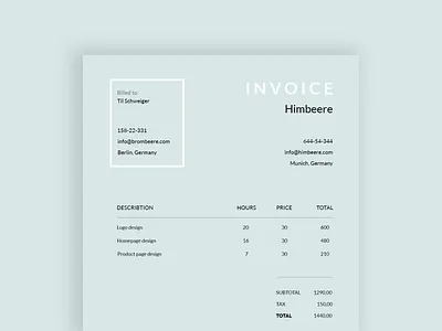Daily UI #046 - Invoice 046 daily ui invoice minimalist design ui design ux design web design