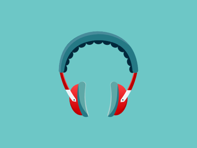 Funky headphones affinity designer colorful design funky headphones logo