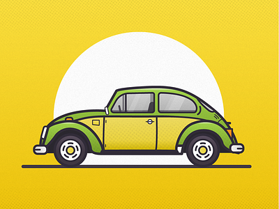 Personal VW Beetle beetle bug hippy vector vw