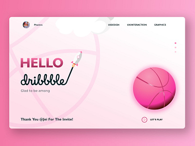 Hello Dribble!! branding clean debut design dribbble graphic design icon illustration illustrator landing page onboarding photoshop thanks ui ui ux design ux design vector web webdesign welcome shot