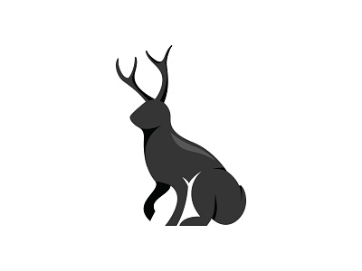 Jackalope jackalope logo minimalistic logo