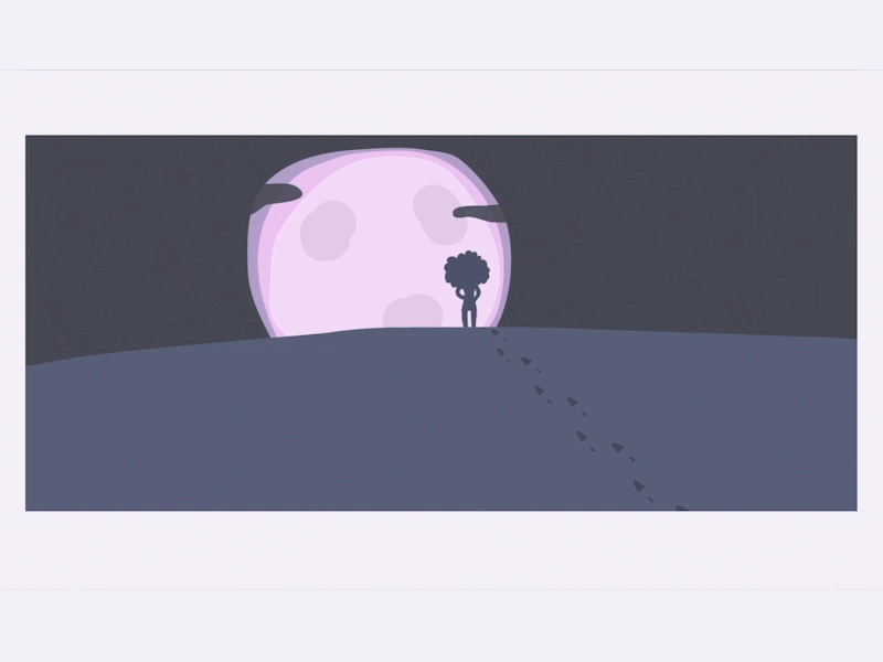 Hell in High Heels 2d animation design doctor who footsteps illustration moon motion motion graphics planet river song space