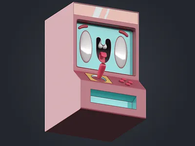 Acrade 3d animation arcade arcade fire arcade game blender blender 3d character design mexico