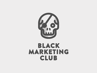 Black Marketing Club design illustrator logo vector vector art