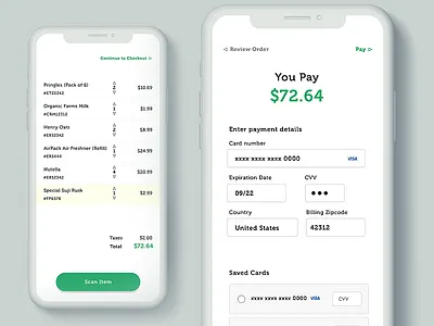 Daily UI #02 - Checkout 002 app checkout checkout form daily dailyui dailyui 002 design green ios ios 10 minimal payment ui