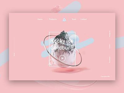 Icely - Landing Page Dribbble landing page minimal minimalism product design typography ui design ux design website website design