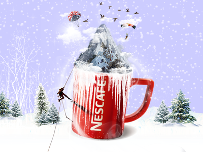 Nescafe Unofficial Ads ads design manipulation photoshop poster