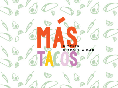 Mas Tacos Branding by Studio 9 Co brand development branding illustration illustrations logo logo design logo development