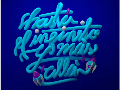 Infinito 3d astronaut design digital graphic design illustration typography