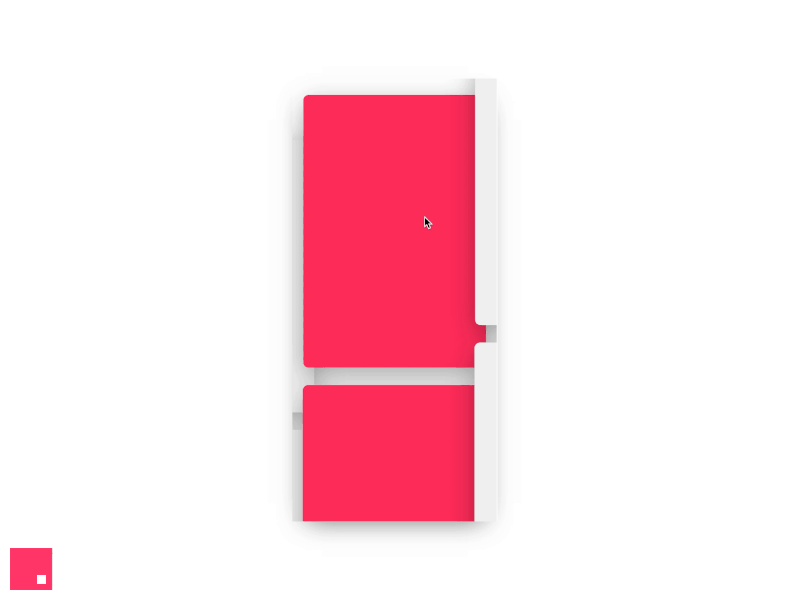 Card Interaction Exploration animate app animation cards gestures invision invisionapp pink studio swipe white