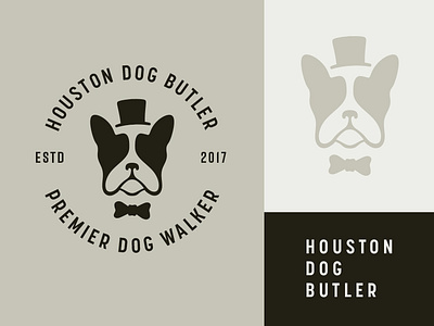 Dog Butler Logo branding butler dog logo dog service dogs logo