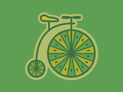 Penny Farthing bike citrus