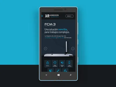 Thumbnail Krossen Web 3 branding cutting design industry machinery mobile phone responsive smartphone tools ui web web design website