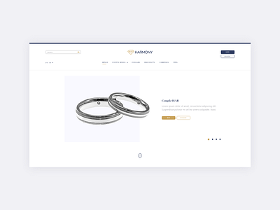 Harmony jewelry website brand jewelery ui ux design web website