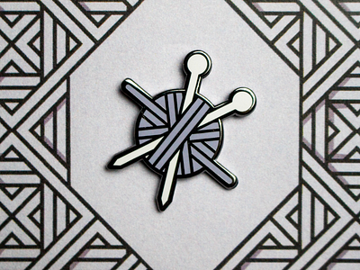 Knitting enamel pin enamel pin knitting