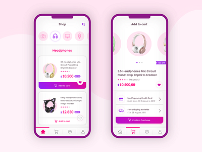 Clicky Store! App design app cards concept eshop ios iphone x iphonex iu mobile mobile app design shop shop app user interface ux