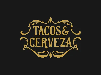 Tacos & Cerveza apparel calligraphy design details hand lettering lettering logo typography