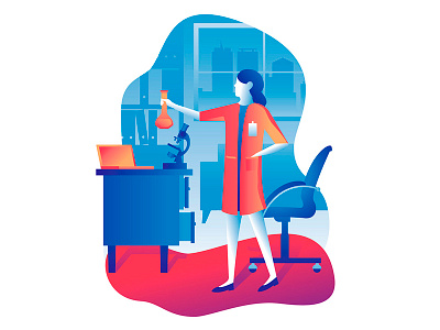 Scientist bubble job scientist work worker