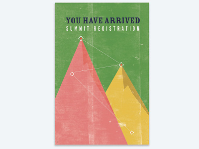 Summit app branding collateral materials design digital illustration poster ux vector