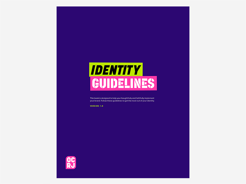 Example of OCRJ Identity Guidelines