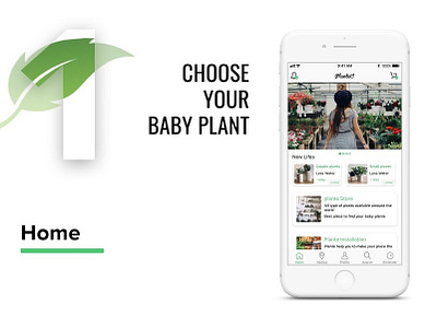 Plante iOS App app app concept green home home screen ios nature plant plants ui uidesign ux ux design