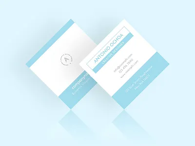 Square Business Card Design business card business card design business card layout business card template clean creative elegant minimal minimalist modern multiple multipurpose personal professional simple simple typography square business card design visiting card