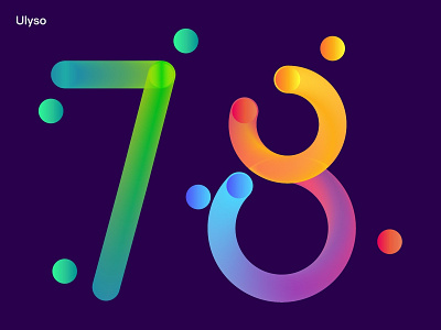 78 font design illustration