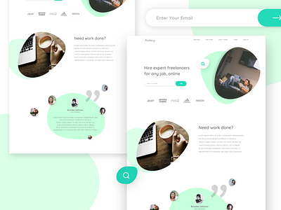 Hire expert freelancers for any job, online adobexd branding clean design ui vector web