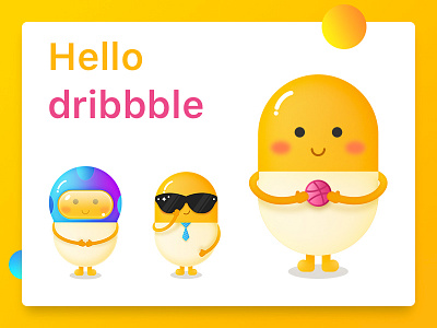 Hello dribbble！ design illustration ui