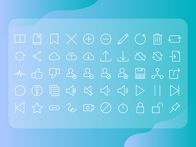 User Interface Action Icon Set flat icon icon icon set iconography minimalist icon outline icon simple icon thin icons ui user interaction user interface