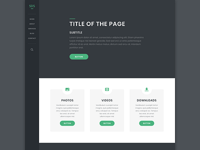 SDS - Free PSD Template design free freebie psd web web design website