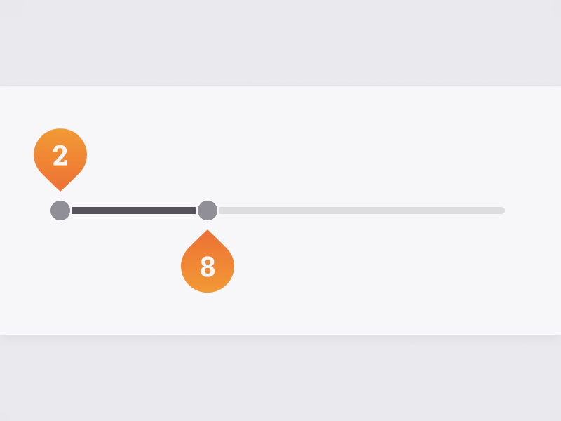 Participans animation component range slider