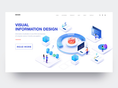 Visual Information Illustration 3 2.5d 2018 design illustration ui web