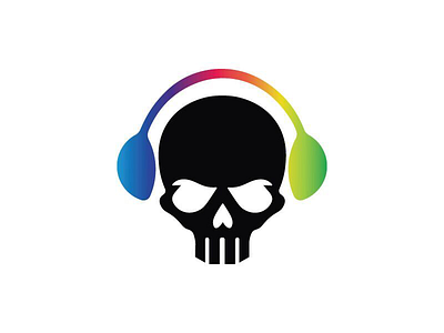 Deadbeat - Thirty Logos Challenge Day 23 beat dead deadbeat design headphones logo logo design music skull thirty logos thirty logos challenge