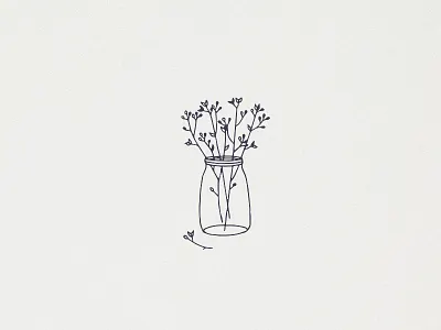 Nature jar botanical branch clipart feminine floral hand drawn handdrawn illustration leaf logo minimalism minimalistic nature tattoo