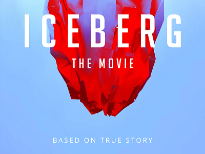 Iceberg1 3d bright design movie art poster render